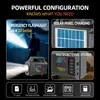Altavoz Bluetooth de Carga Fotovoltaica Portátil Zqs-T06 Compatible con Reproducción de Tarjeta Tf/Memoria Usb con Linterna