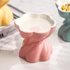 Tigela Floral para Comida e Água de Gato, Cerâmica Elevada com Proteção para o Pescoço, Grande Capacidade, Antiderramamento, Fácil de Limpar, Tigela Especializada para Gatos