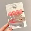 Pinzas para el cabello coloridas, artísticas y coquetas modelo 2025, pinzas de pico de pato estilo universitario para chicas dulces, pasadores para el cabello de estudiante, accesorios para el cabello de alto valor