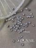 Xiaohongshu Arte de Uñas Cristal Transparente Multifacético Nude Joyería de Zircón Marquesa Mariposa Uñas Usables Decoración de Diamante con Forma Especial