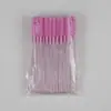Comercio exterior caliente varilla de cristal cepillo de silicona para pestañas cepillo para cejas polvo de cebolla maquillaje mini cepillo color rizador de pestañas