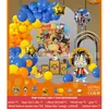 Conjunto de Balões de Aniversário Infantil para Crianças de 1 a 5 Anos, Suprimentos de Decoração para Cena de Festa, Conjunto Completo para Meninos e Meninas
