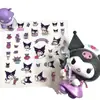 Desenho Japonês Hello Kitty Adesivos Transparentes DIY Decoração de Diário Misturada Adesivos à Prova d'Água Kuromi Material Adesivos Pequenos