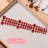 Uñas de los piesWearables para Uñas de los Pies de Verano, Piezas de Uñas Pre-Hechas, Piezas de Uñas Ojo de Gato Arcoíris Aurora Hielo Transparente