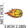 Pegatinas de Tela Bordadas de Baloncesto de Dibujos Animados para Ropa Infantil Parches Decorativos Etiqueta Bordada para Computadora Sellos de Baloncesto