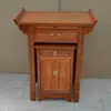 Mesa de altar de madera maciza para uso doméstico, estilo moderno simple, adecuada para adorar a Guan Gong y al Dios de la Riqueza, mesa de ofrendas y mesa de incienso