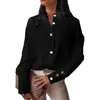 2026 Colección de Primavera de Amazon Plataforma Independiente TikTok Europeo y Americano Comercio Transfronterizo Camisa Lisa de Color Sólido para Mujer