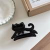 Pinza para el pelo de garra de gato de dibujos animados hueca, Pinza de tiburón gatito con estampado de leopardo, Pinza pequeña para media coleta, Pasador para la parte trasera de la cabeza, Accesorio para el cabello