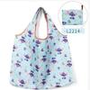 Bolsa de Compras Plegable para Supermercado Tela Floral Portátil Poliéster Bolsa de Almacenamiento Portátil Gran Capacidad Rectangular Engrosada Venta al por Mayor