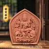 Argila Vermelha de Xizang Zakhiram Amarelo Deus da Riqueza Buda da Medicina Buda de Mil Mãos Amitabha Buda Tridimensional Raspagem Tanka Estátua