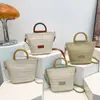 Encaje Tejido 2026 Primavera Nuevo Elegante Paja Moda Tendencia Simple Versátil Bolso de Hombro Cruzado