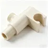 Accesorio de pistola rociadora para inodoro color gris plomo transfronterizo, boquilla de descarga a presión, válvula angular blanca plateado lechoso para uso doméstico en el baño