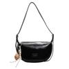 Bolsa Cruzada Simple para Viajes de Negocios de Comercio Exterior para Mujer 2025 Nueva Bolso de Hombro Casual de Cuero Encerado Bolso de Albóndiga de Gama Alta
