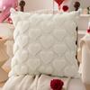 Funda de Almohada de Felpa Transfronteriza para el Día de San Valentín Amor Bordado Jacquard Cojín Sala de Estar Sofá Decoración Festiva Funda de Cojín