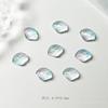 Novo fundo transparente K9 gradiente shell manicure diamante liso unha broca joias flash irregular unha broca joias