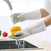 Guantes de Plástico de Goma Impermeables con Patrón Imprimible para Lavar Platos, Limpieza del Hogar, para Mujer