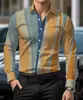 Camisas de Negocios de Alta Gama para Hombre, Europeas y Americanas, a la Moda 2026, Camisas Casuales a Rayas de Lujo Ligero, Exclusivamente para Amazon