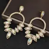 Pendientes de Pedrería Más Vendidos para Mujer Moda Europea y Americana Exagerados de Lujo Pendientes Brillantes Coloridos Joyería