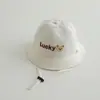 Nuevo Oso de la Suerte Europeo y Americano Sombrero de Pescador para Niños Sombrero de Sol Dulce para Niños Sombrero para Bebé al Aire Libre Transfronterizo