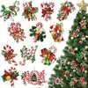 Novas decorações de bengala de doce de Natal transfronteiriças, bengalas de doce de madeira criativas, decorações e pingentes aconchegantes para festas em casa