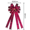 Cinta de terciopelo con borde dorado de una cara Lazo de Navidad Fondo de pared para árbol de Navidad Empaque de caja de regalo Lazo para joyería venta al por mayor