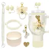 Botella de Agua Térmica Stanley Tapón Antipolvo Taza con Popote Tapa de Taza Correa de Mano Cordón para Botella de Agua Múltiples Estilos Versátiles Set