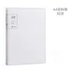 Fácil de usar simple estilo MUJI carpeta para documentos A4 binder transparente para documentos carpeta de suministros de oficina multicapa estudiante profesor