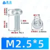 Tornillos autorroscantes de cabeza plana Phillips niquelados M2~M6 Estándar Alemán Din7500 Zinc Blanco Triángulo Autorroscantes Tornillos Pequeños