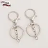 Chaveiro de Liga Metálica Corrente Argola Pingente Metálico 303 Fecho Lagosta Conjunto de Três Peças Acessórios para Joias Artesanais DIY
