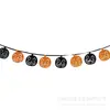 Halloween aranha caveira abóbora bandeira pendurada bandeira de corda festa bar decoração suprimentos de decoração adereços ornamentos