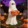 Decoração Criativa de Halloween em Resina Fantasma Abóbora para Pátio Jardim de Casa Enfeites Decorativos Decorações Externas para Casa