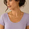 Collar de cuello de doble capa con cadena de hilo estilo hip hop punk retro europeo y americano 2