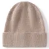 Nuevo gorro de punto acanalado 100% cachemira pura, perfecto para otoño e invierno, que proporciona calidez y protección contra el frío, un gorro de punto versátil tanto para hombres como para mujeres