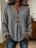 Annuo Desarrollo Propio 2026 Ropa Femenina Europea y Americana Estación Independiente de Amazon Moda Casual Botón Tejido de Gofre Otoño e Invierno Top