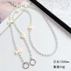 Nueva Cadena para Teléfono Móvil con Forma de Corazón Electroplateado de Tul con Lazo Láser, Cadena de Bolso Versátil Portátil Cruzado para Mujer, Ins