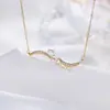Colar de Pérolas Naturais de Água Doce para Mulheres, Pingente de Design Simples, Luxo Leve, Sensação de Alto Padrão, Corrente de Pescoço, Corrente para Clavícula, Atacado de Joias