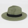 Sombrero de paja Panamá Lafite de verano plegable de ala ancha sombrero rojo de internet sombrero transpirable para el sol y protector solar venta al por mayor