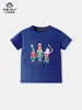 Suministro Transfronterizo Europeo y Americano 26 Años Primavera/Verano Camiseta de Manga Corta para Niños Dibujos Animados Rey Cuello Redondo Estampada para Niños En Stock Ropa Infantil