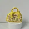 Bolsa Pequena Fofa, Cabo de Dados, Cabo de Carregamento, Fones de Ouvido, Porta-Moedas, Chaveiro da Kuromi Sanrio, Bolsa Pequena com Zíper