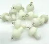 Europa y Estados Unidos venta caliente cristal natural piedra ágata 2 cm mini hongo colgante collar accesorios DIY hecho a mano