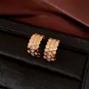 Pendientes de Plata Chapada en Oro Real de 18 Quilates con Aguja de Plata y Circonita en Forma de C, Lujo Ligero, Pendientes Simples y Versátiles, Pendientes Elegantes y con Estilo para Mujer