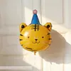 Globos de Aluminio con Animales de Dibujos Animados Lindos para Fotos de Fiesta, Decoración de Escena de Cumpleaños de Circo para Bebés y Niños