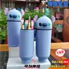 Estuche de Silicona Retráctil Stitch Portalápices Vertical para Estudiante Caja de Bolígrafos de Dibujos Animados Stitch Caja de Papelería Stitch Envío Gratis