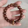 Venta al por mayor de fábrica pulsera de anillo corredizo con cuentas de pera amarilla de hoja grande pulsera de madera manualidad regalo rosario jugar fabricantes
