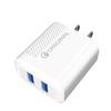 Cargador Multipuerto para Teléfono Móvil Pequeño de Sarga 2USB 5V2A Enchufe de Pared Adaptador de Corriente de 12W Cabezal de Carga al por Mayor
