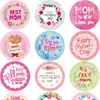 Etiqueta Adhesiva Redonda de Bendición Navideña Tarjeta de Felicitación para el Día de la Madre Sobre Decoración de Regalo Artículos Personales Pegatina DIY