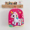 Nueva Mochila Escolar Pequeña de Dibujos Animados de Unicornio con Luces Intermitentes, Ultraligera y que Reduce el Peso, Lindo Patrón 3D para Niños de Preescolar, Súper Adorable