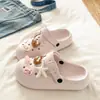 Uso Diario Verano Viajes Versátiles Ligeros Sandalias de Eva Lindas de Estrella de Mar Gatito Estilo Birkenstock Zapatillas de Punta Cerrada para Mujer