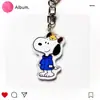 Llavero de Snoopy, Colgante Creativo y de Aspecto Elevado para Pareja, Lindo Llavero, Accesorio Decorativo Colgante Acrílico para Mochila