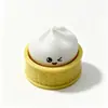 Llavero de juguete creativo para aliviar el estrés con xiaolongbao impreso en 3D transfronterizo, gadget para aliviar el estrés de bollo de botón